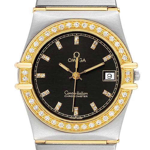 Photo of Omega Constellation Steel 18K Yellow Gold Diamond Mens Watch