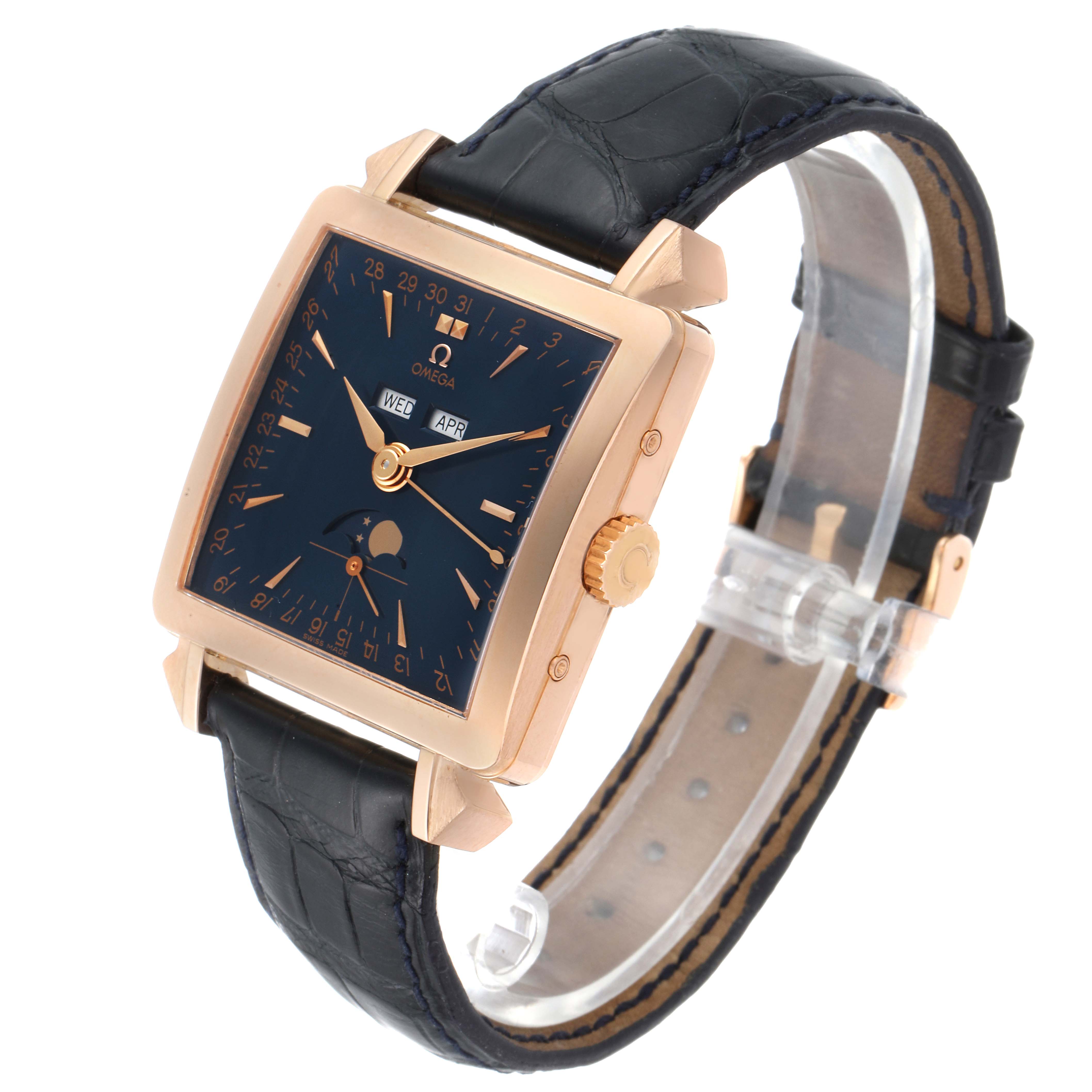 Omega Museum Collection 1951 Cosmic 18k Rose Gold Mens Watch 5701.80.03 ...