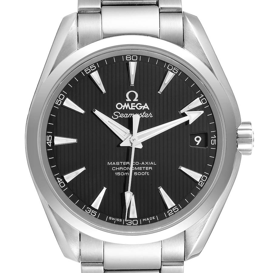Omega Seamaster Aqua Terra Black Dial Steel Mens Watch 231.10.42.21.01.003 SwissWatchExpo