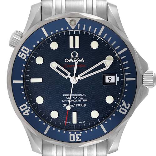 Photo of Omega Seamaster Bond 300M Co-Axial 41mm Blue Dial Watch 2220.80.00 Box Card