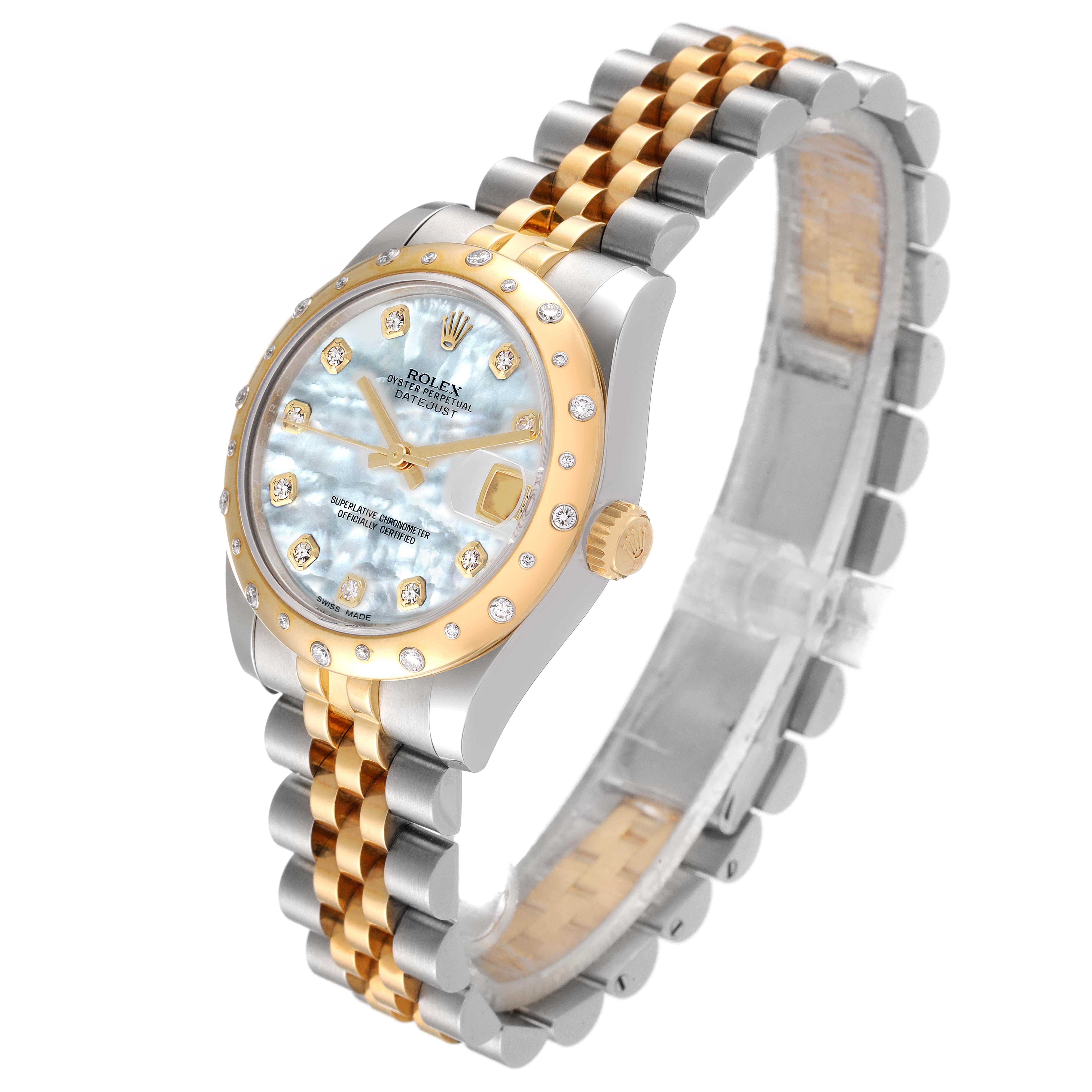 ◆YURT◆ Tomm_Choco [YB241_CC] Rolex 178343 Datejust 31 Champagne Dial Diamond Bezel