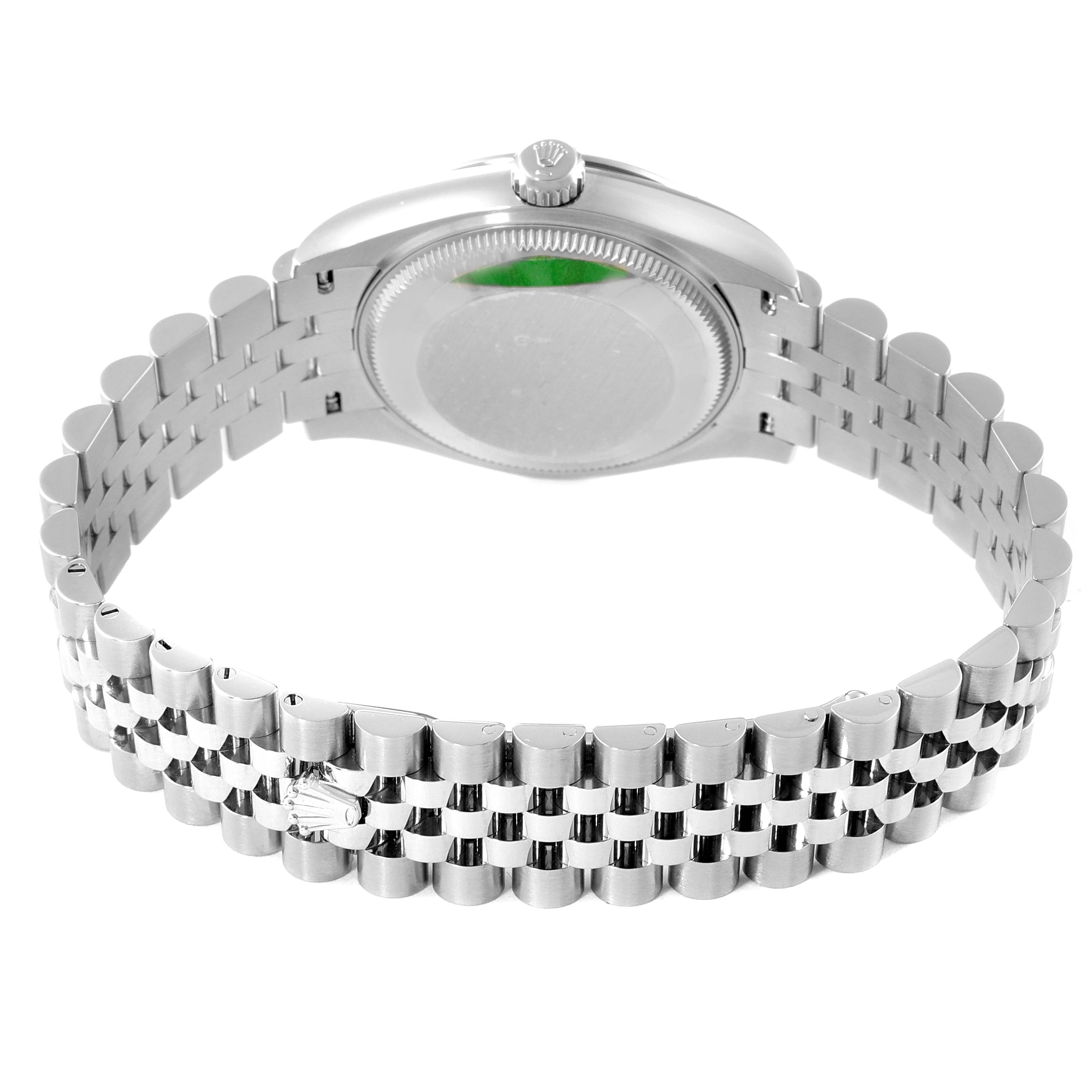 The image shows the back and bracelet of a Rolex Mid-Size 278240 Women's Stainless Steel Blue Dial 278240 Women's Stainless Steel Blue Dial watch from a rear angle.