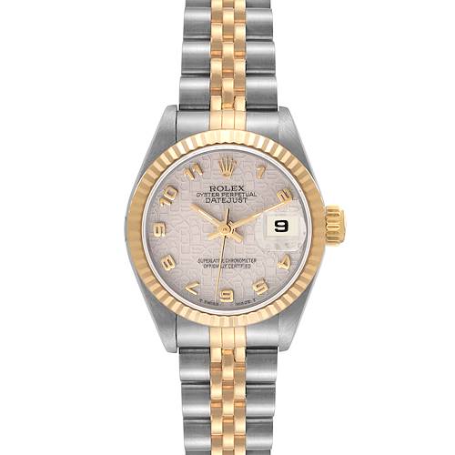 Photo of Rolex Datejust Steel Yellow Gold Anniversary Dial Ladies Watch 69173