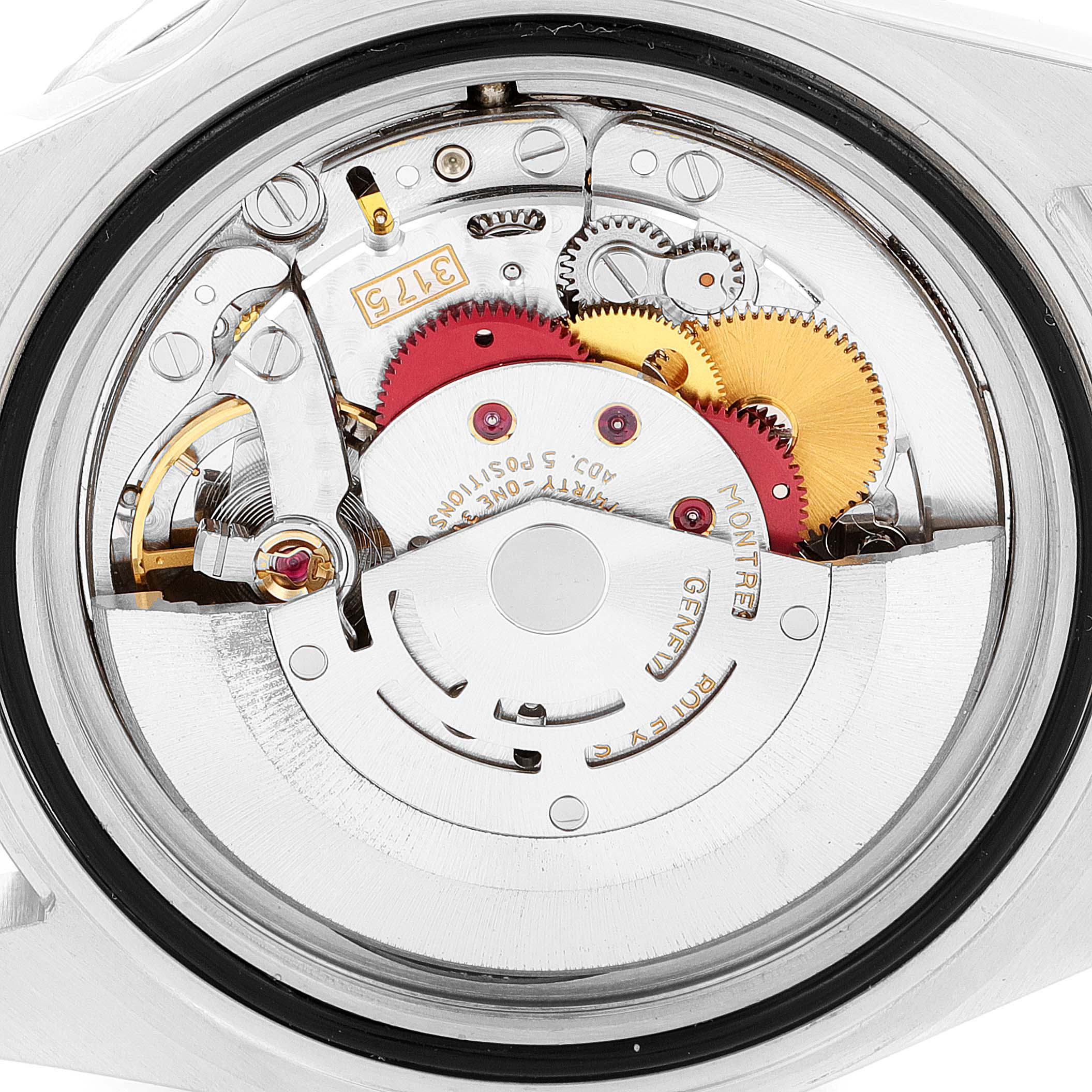 This image shows the movement from the backside of a Rolex GMT-Master 16700 Men's Stainless Steel Black Dial 16700 Men's Stainless Steel Black Dial model watch.