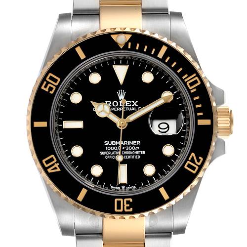 Photo of Rolex Submariner 41 Steel Yellow Gold Black Dial Mens Watch 126613 Unworn