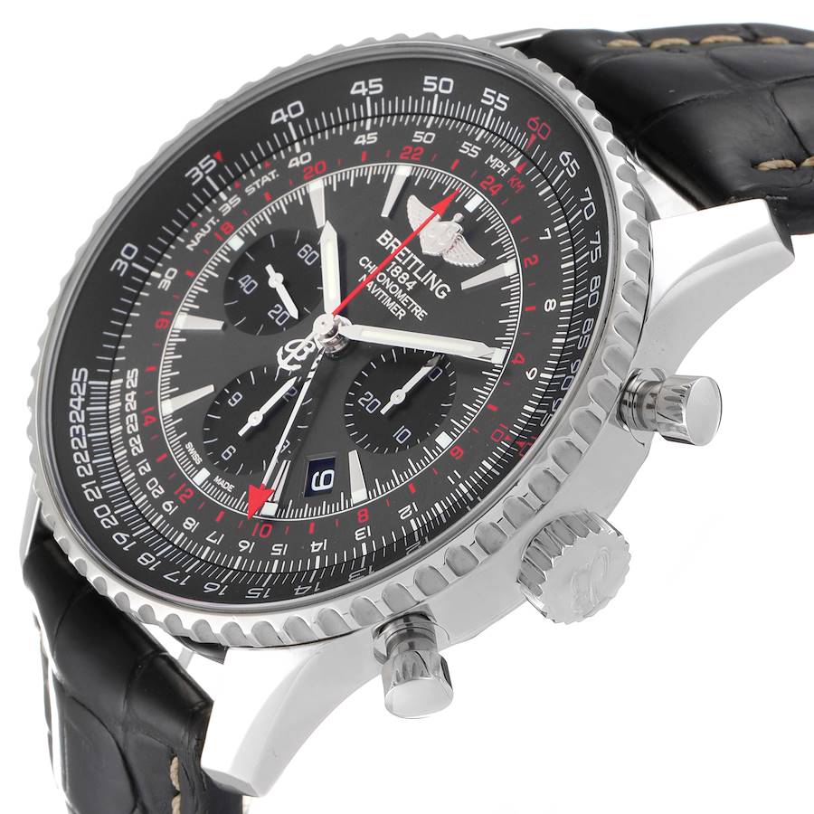 Breitling Navitimer GMT Stratos Grey Limited Edition Watch AB0441 Box ...