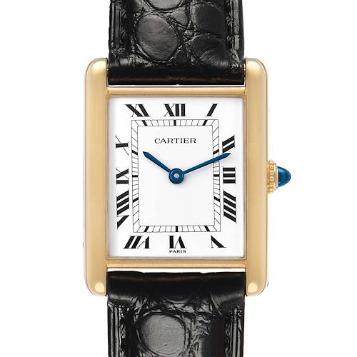 Photo of Cartier Tank Classic Paris Yellow Gold White Dial Ladies Watch