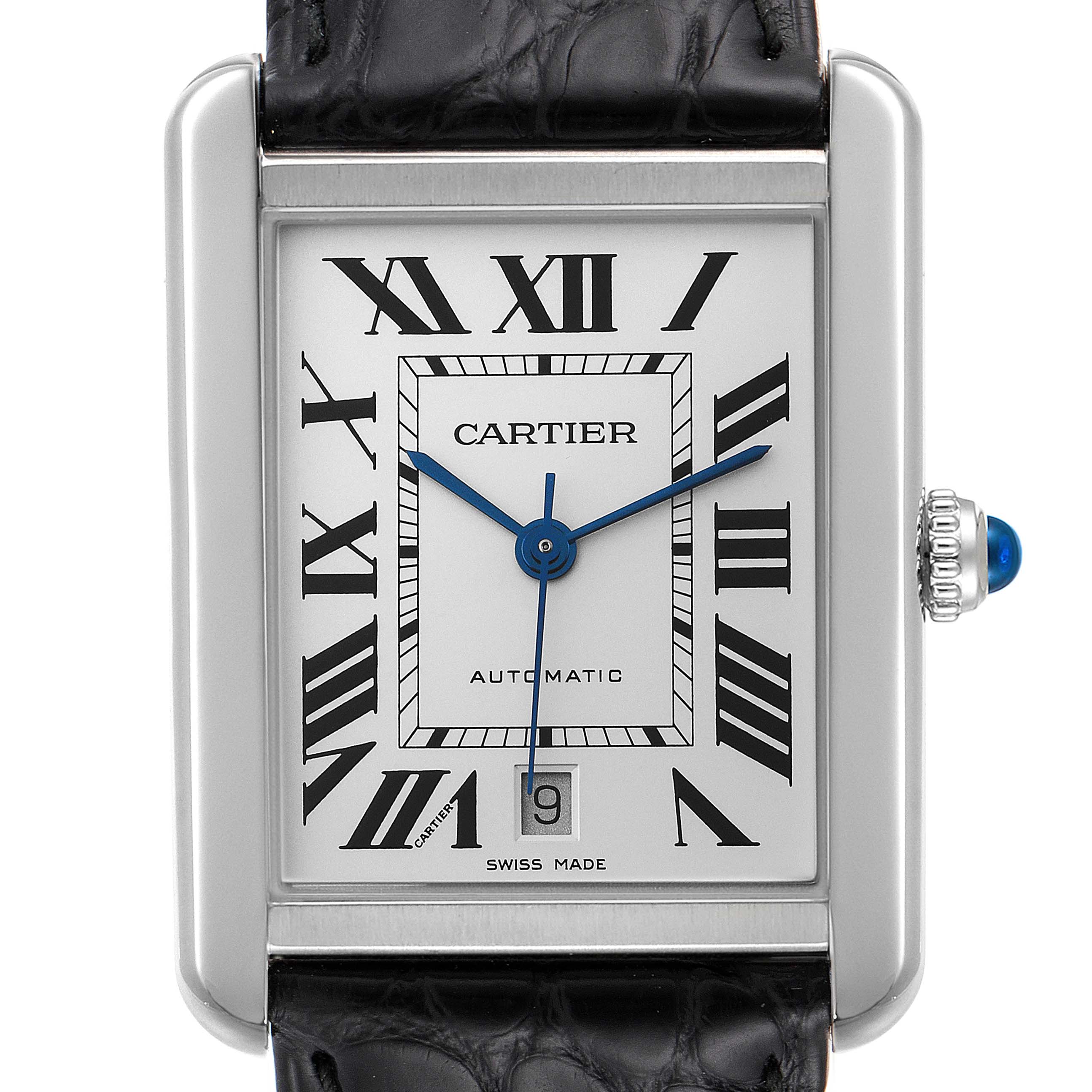 Cartier Tank Solo XL Automatic Stainless Steel Mens Watch W5200027