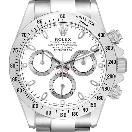 Photo of Rolex Daytona White Dial Steel Mens Watch 116520