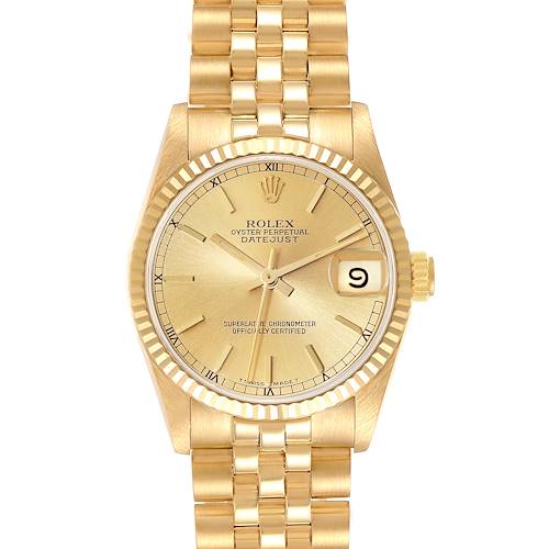 Photo of Rolex President Datejust 31 Midsize Yellow Gold Ladies Watch 68278