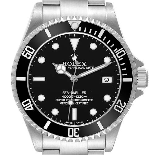 Photo of Rolex Seadweller 4000 Black Dial Steel Mens Watch 16600