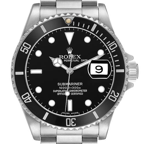 Photo of Rolex Submariner Date Black Dial Steel Mens Watch 16610
