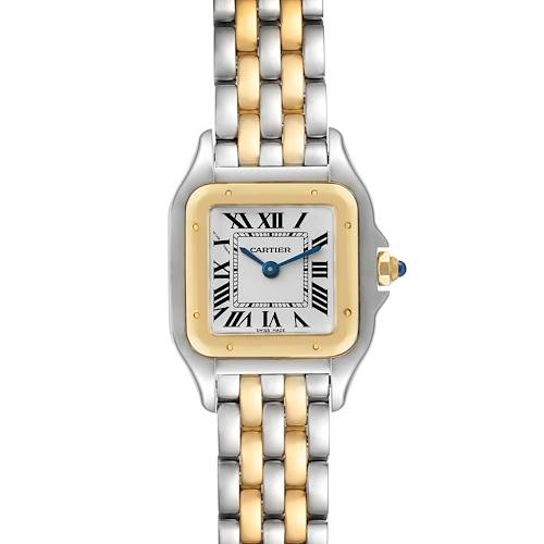 Photo of Cartier Panthere Steel Yellow Gold 2 Row Ladies Watch W2PN0006 Box Papers