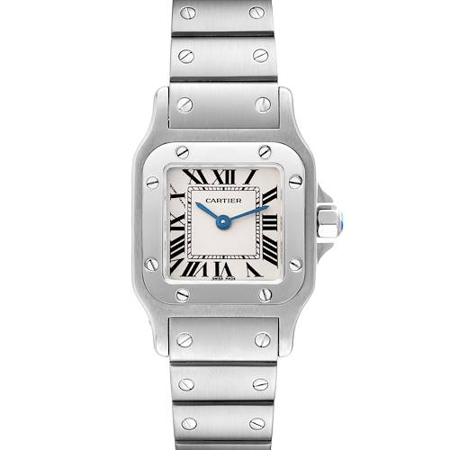 Photo of Cartier Santos Galbee Small Silver Dial Steel Ladies Watch W20056D6