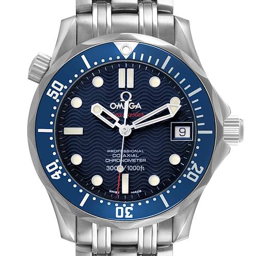Photo of Omega Seamaster Midsize 36 Blue Dial Steel Mens Watch 2222.80.00