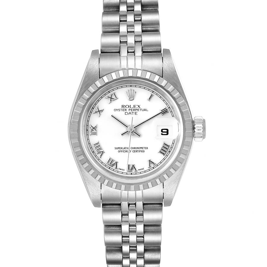 Rolex Date White Dial Jubilee Bracelet Ladies Watch 79240 Tag SwissWatchExpo