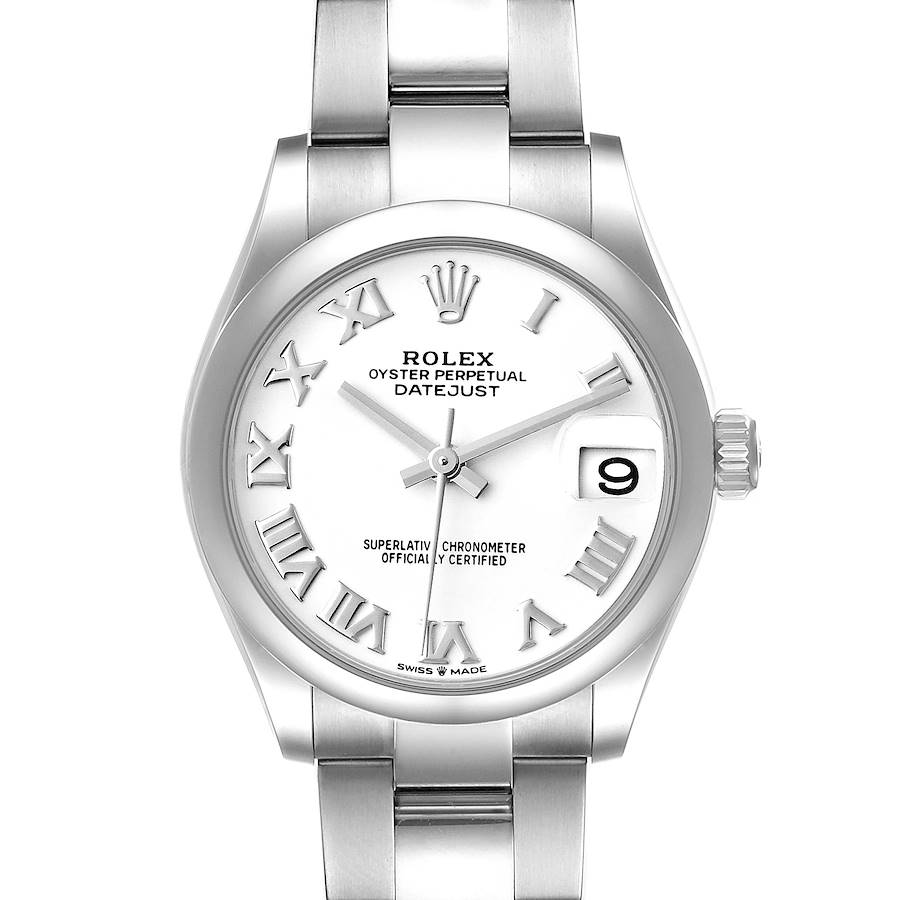 Rolex Datejust Midsize 31 White Dial Steel Ladies Watch 278240 Unworn SwissWatchExpo