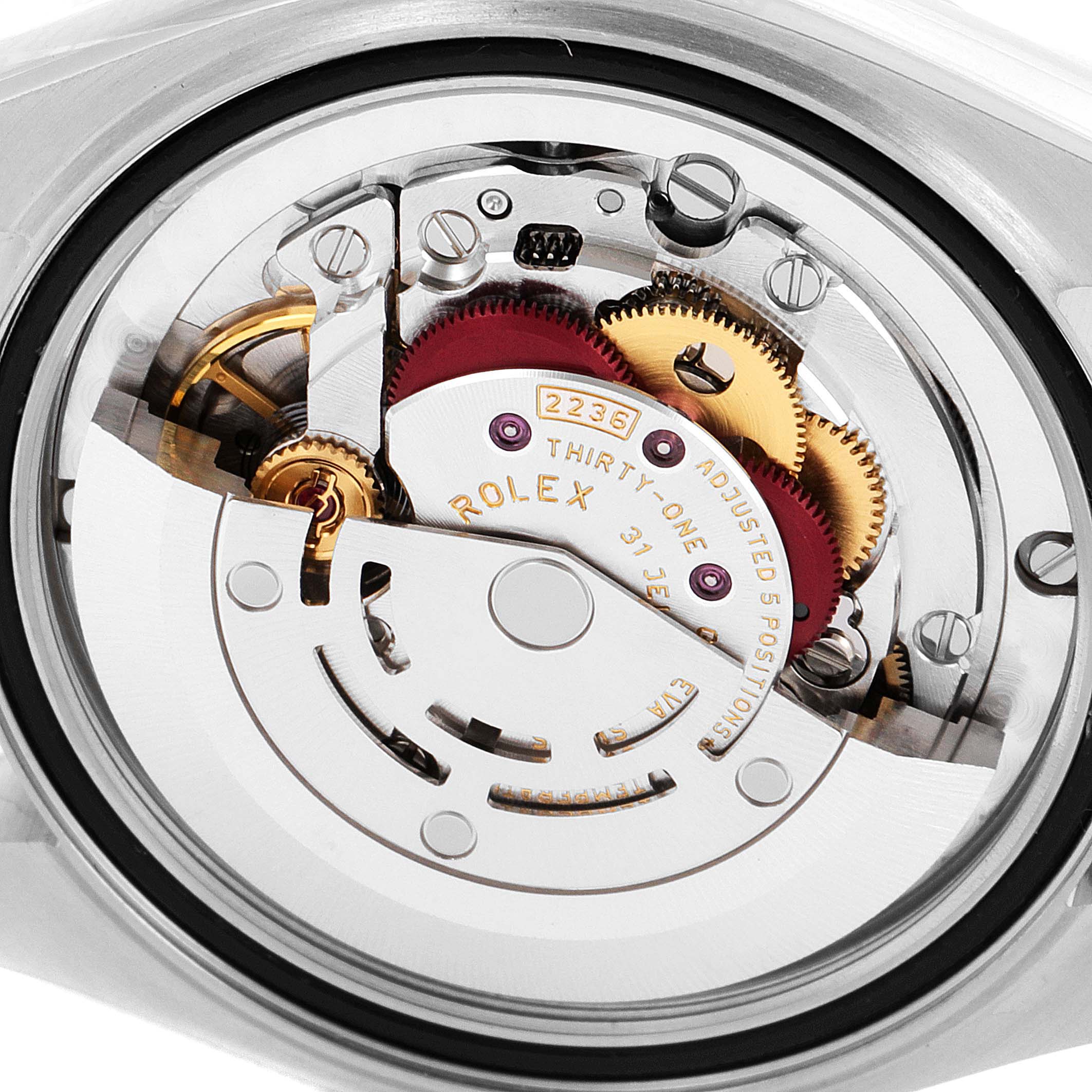 The image shows the internal mechanism of the Rolex Mid-Size 278240 Women's Stainless Steel White Dial 278240 Women's Stainless Steel White Dial model watch.
