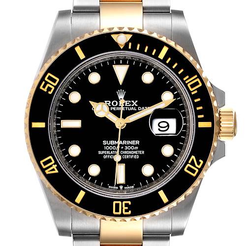 Photo of Rolex Submariner 41 Steel Yellow Gold Black Dial Mens Watch 126613 Unworn