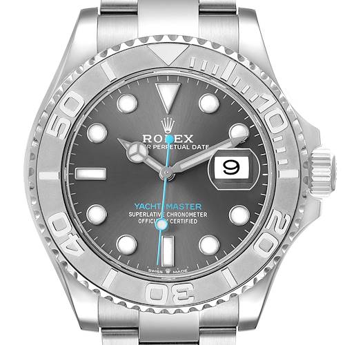 Photo of Rolex Yachtmaster Steel Platinum Bezel Mens Watch 126622