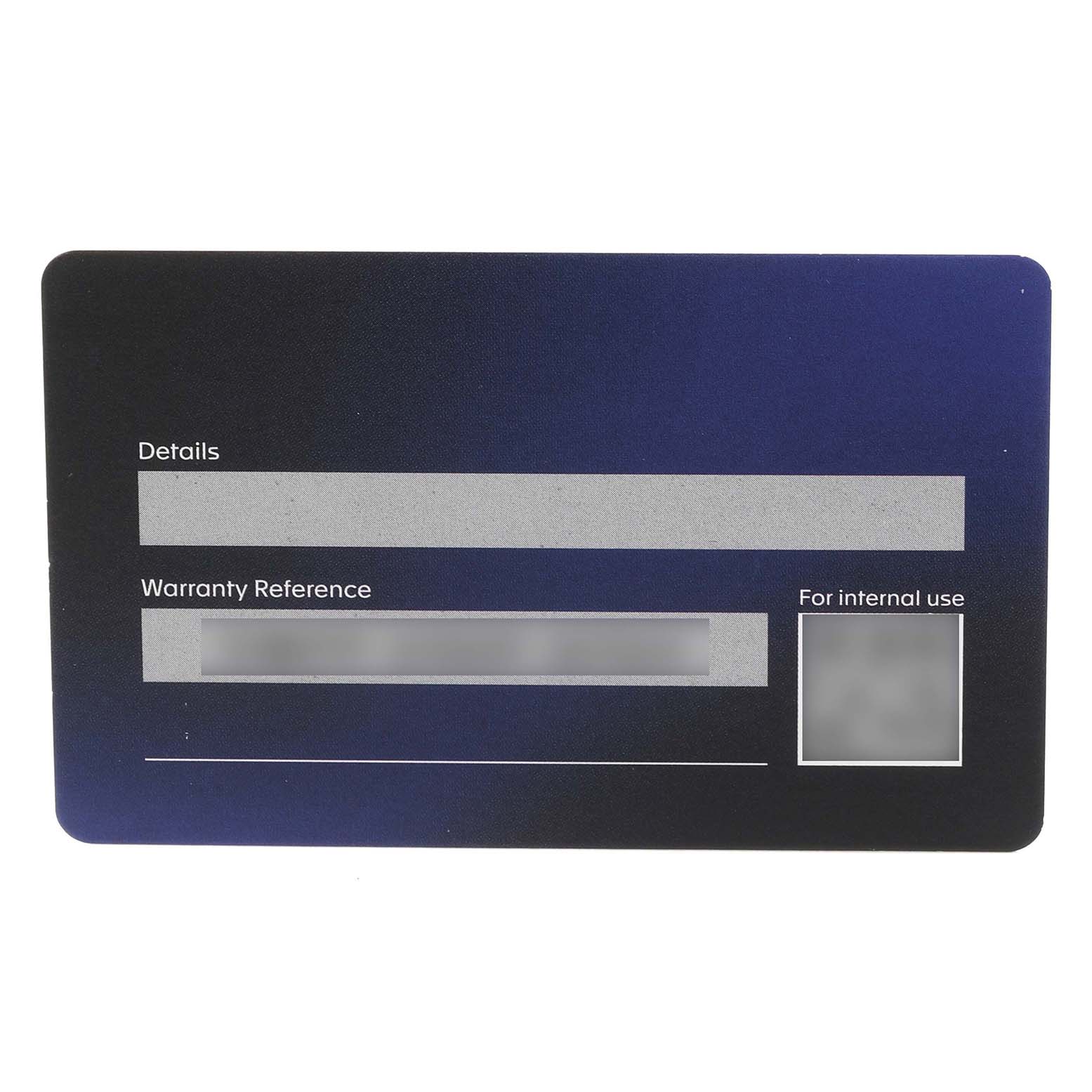 The image shows a warranty card with details for a Tag Heuer Monza CR5090.FN6001 Men's Ceramic Transparent Dial CR5090.FN6001 Men's Ceramic Transparent Dial watch, viewed from above.