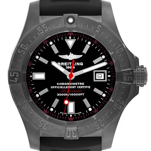Photo of Breitling Avenger Seawolf Code Red Blacksteel Limited Edition Mens Watch M17330 Box Papers