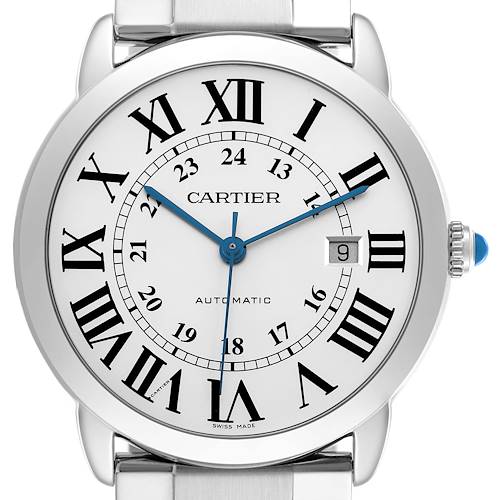 Photo of Cartier Ronde Solo XL 42 Silver Dial Steel Mens Watch CRW6701011 Box Papers