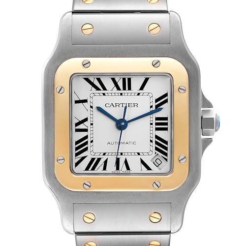 Photo of Cartier Santos Galbee XL Steel Yellow Gold Mens Watch W20099C4