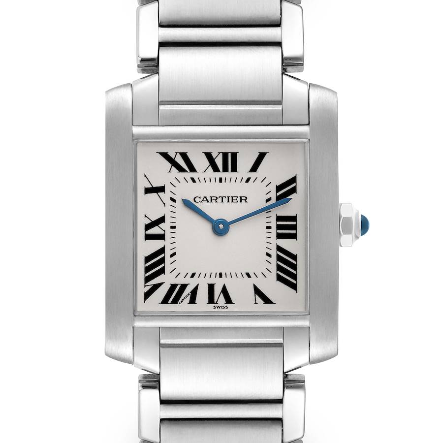 Cartier Tank Francaise Midsize Steel Ladies Watch WSTA0005 SwissWatchExpo