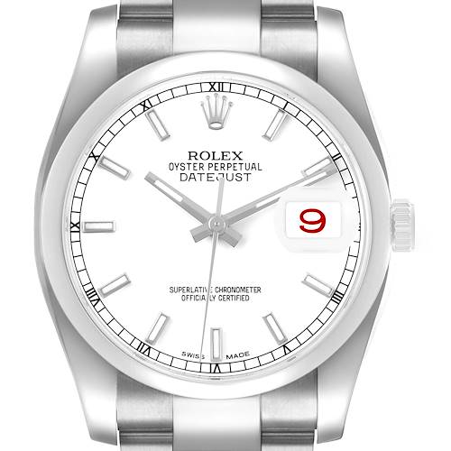 Photo of Rolex Datejust 36 White Dial Steel Mens Watch 126200
