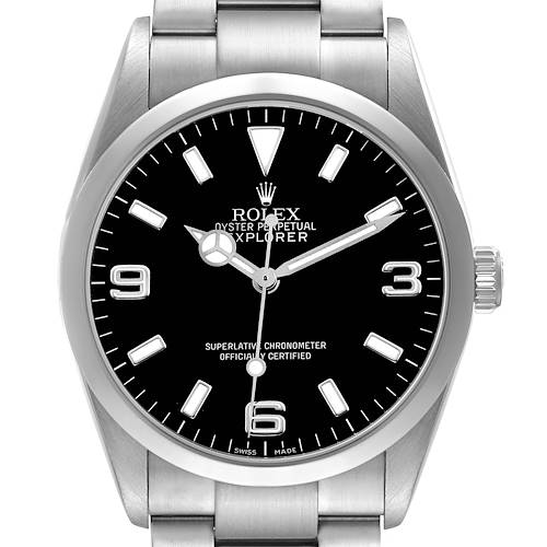 Photo of Rolex Explorer I 36 Black Dial Steel Mens Watch 114270