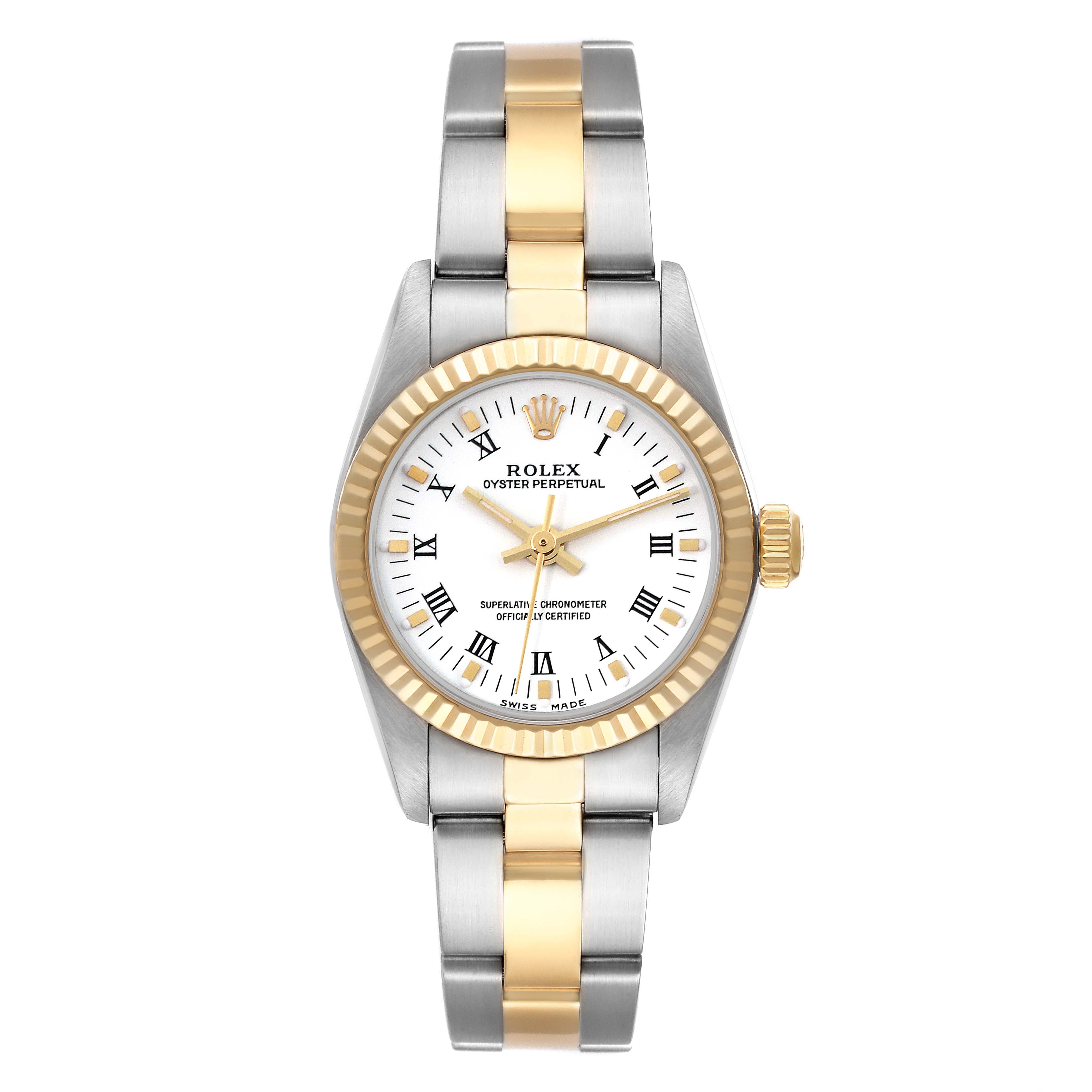ROLEX OYSTER PERPETUAL LADY 76193 6コマ Women's Rolex Oyster Perpetual 76193 Diamond