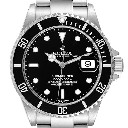 Photo of Not For Sale - Rolex Submariner Date Black Dial Steel Mens Watch 16610  - Partial Payment