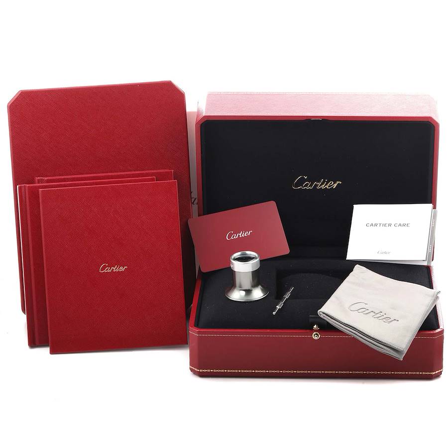 時計 Cartier BOX Bonhams : Cartier. A Gilt Alarm Desk Clock, With box