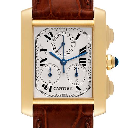 Photo of Cartier Tank Francaise Chronograph 18K Yellow Gold Mens Watch W5000556