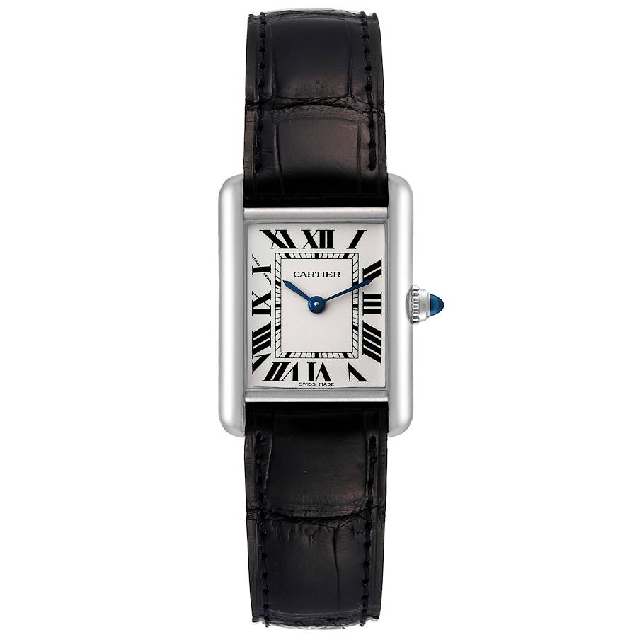 Cartier Women's W1541056 Tank Louis Black Leather Watch