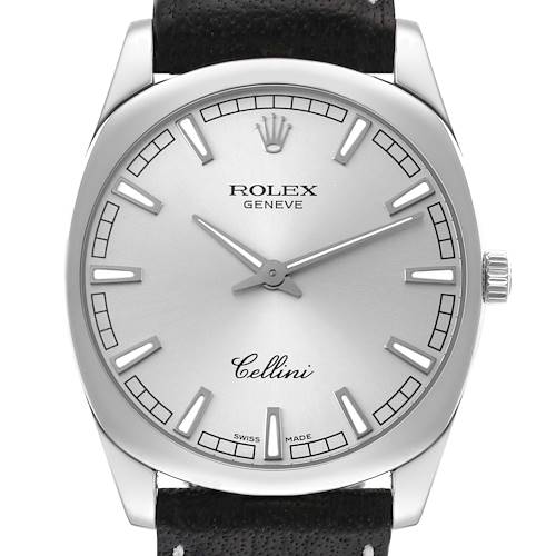 Photo of Rolex Cellini Danaos White Gold Silver Dial Mens Watch 4243