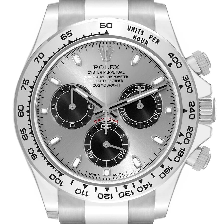 Rolex Daytona White Gold Silver Dial Mens Watch 116509 Unworn SwissWatchExpo