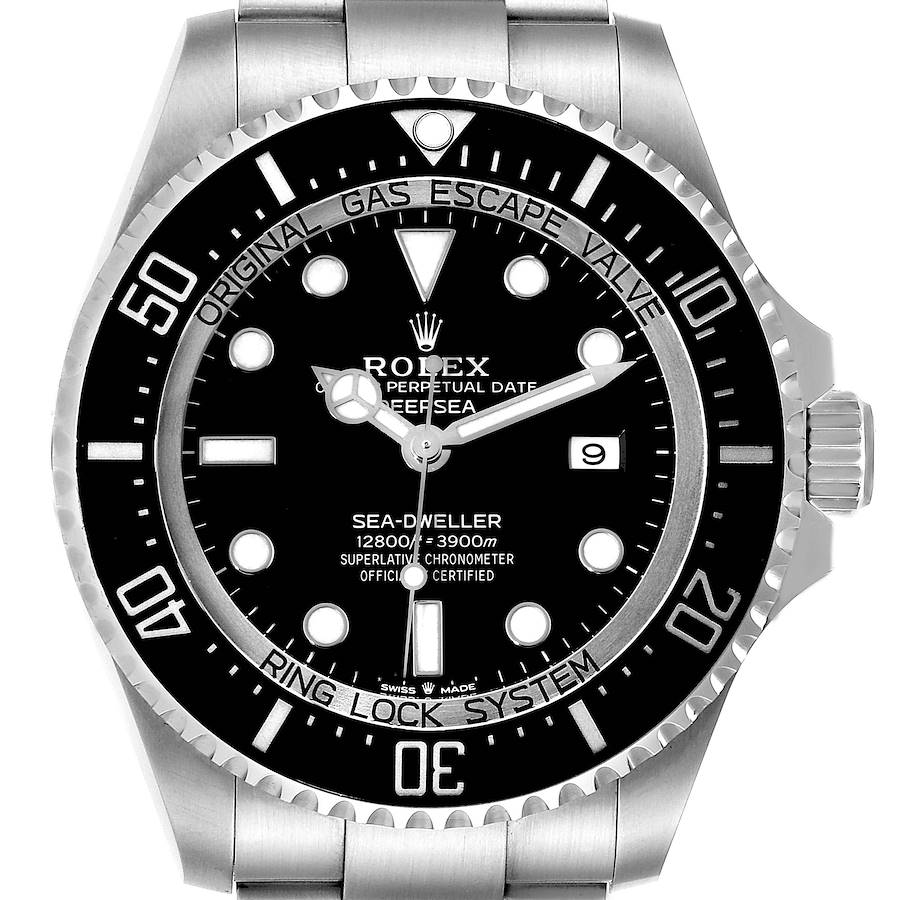 Rolex Seadweller Deepsea 44 Black Dial Steel Mens Watch 126660 Box Card SwissWatchExpo