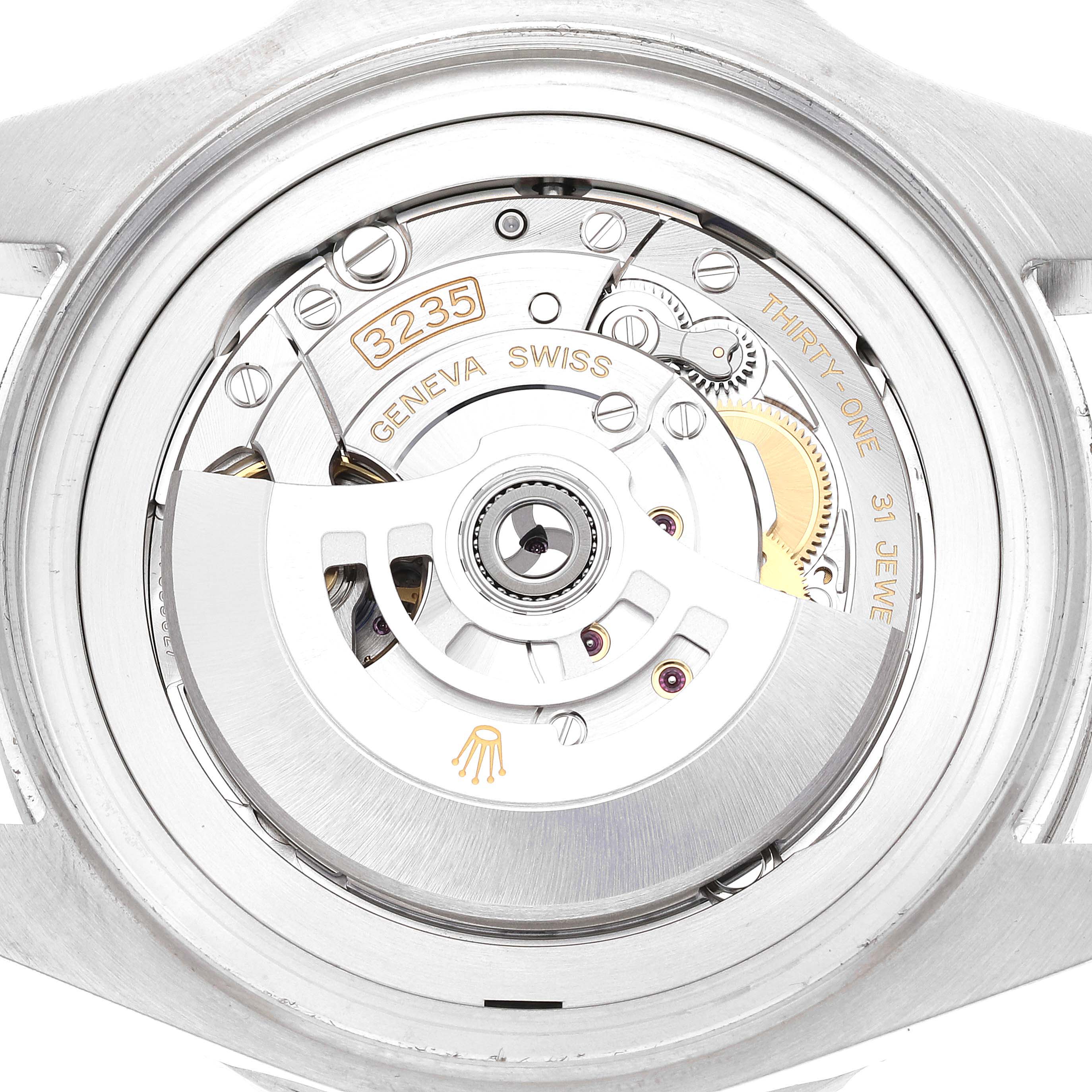 This image shows the internal movement mechanism of a Rolex Sea-Dweller 126660 Men's Stainless Steel Black Dial 126660 Men's Stainless Steel Black Dial watch, viewed from the back.