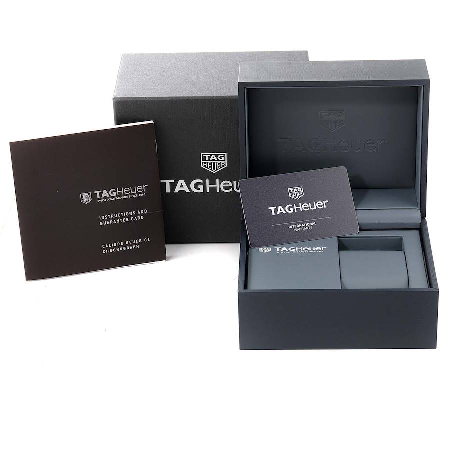 Tag Heuer Carrera Grey Dial Titanium Mens Watch CAR208Z Box Card