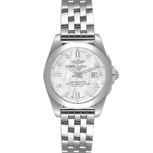 Photo of Breitling Galactic 29mm Mother of Pearl Diamond Dial Steel Ladies Watch W72348