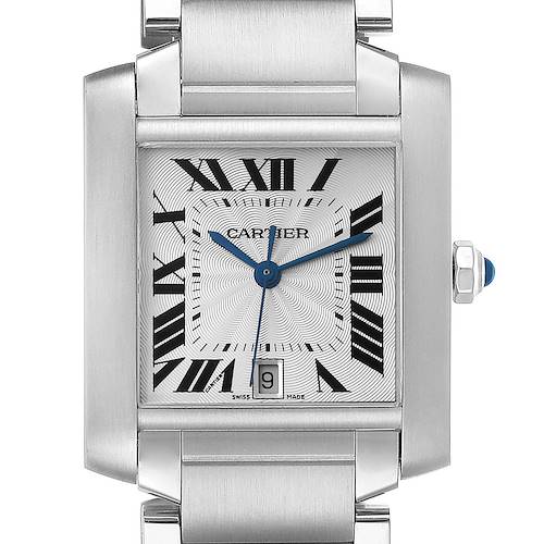 Photo of Cartier Tank Francaise Large Automatic Steel Mens Watch W51002Q3 Box Papers