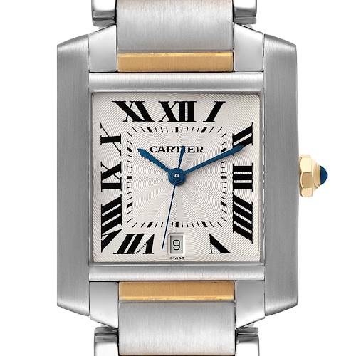Photo of Cartier Tank Francaise Large Automatic Steel Yellow Gold Mens Watch W51005Q4