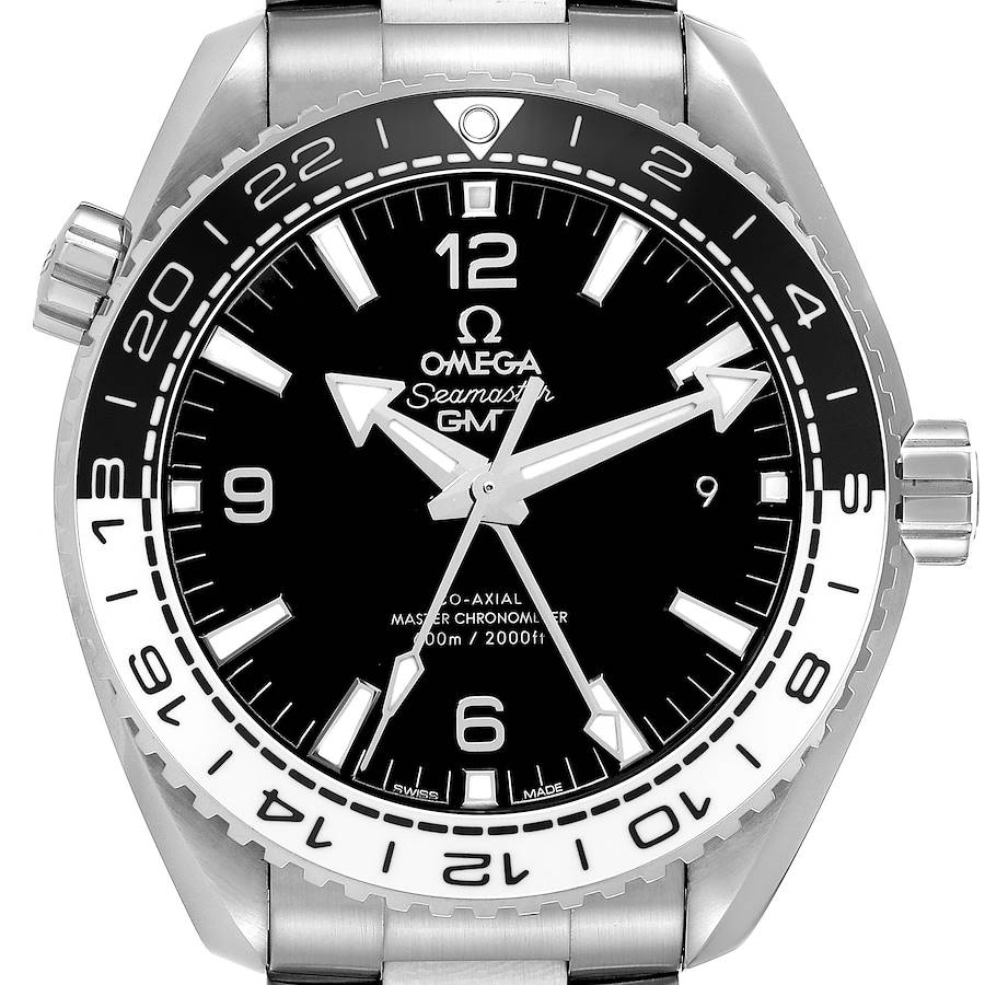 Omega Seamaster Planet Ocean GMT Steel Mens Watch 215.30.44.22.01.001 Box Card SwissWatchExpo