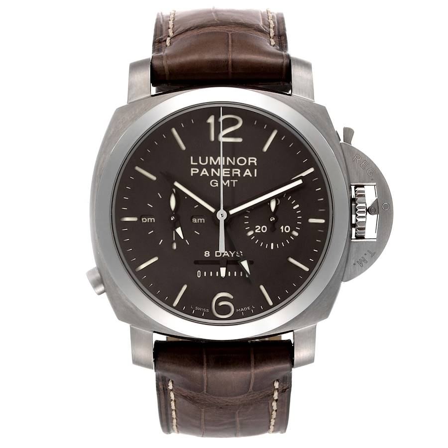 Panerai Luminor Chrono Monopulsante 8 Day GMT Titanium Watch