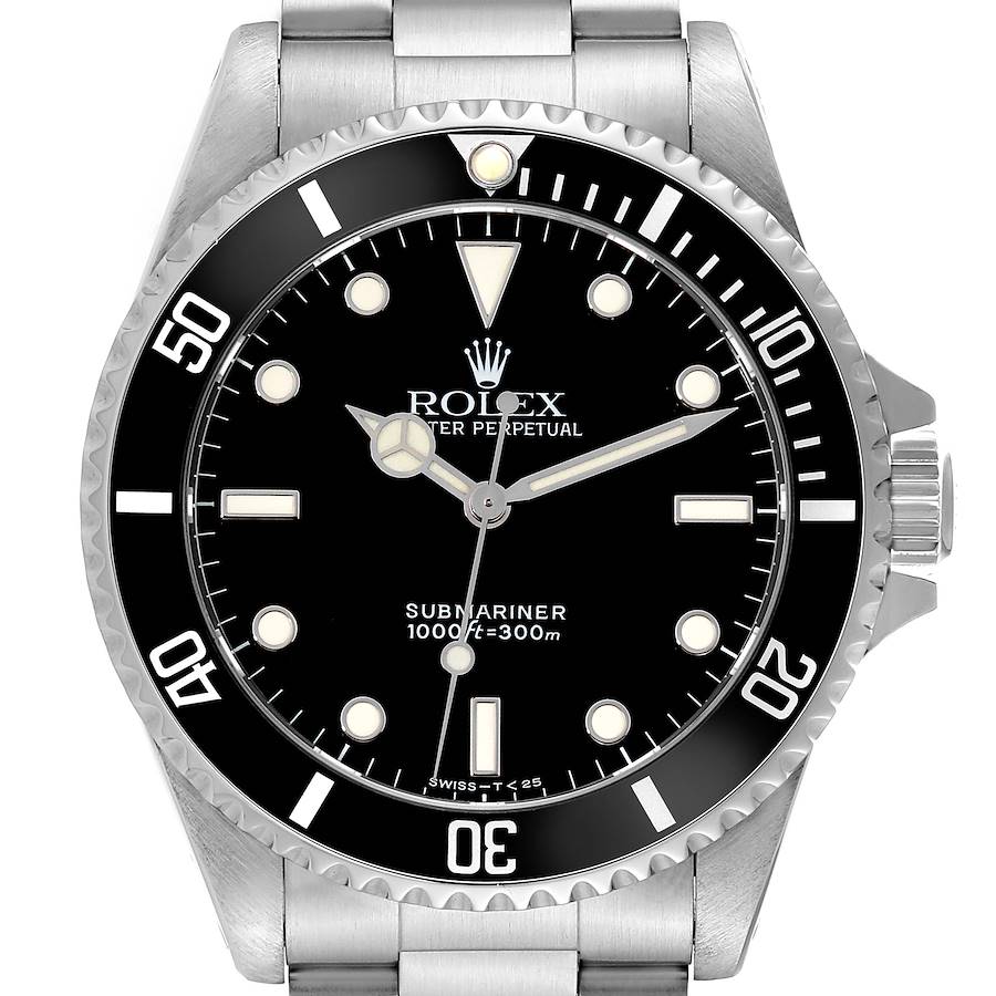 Rolex Submariner No Date 40mm 2 Liner Steel Mens Watch 14060 Box Papers SwissWatchExpo