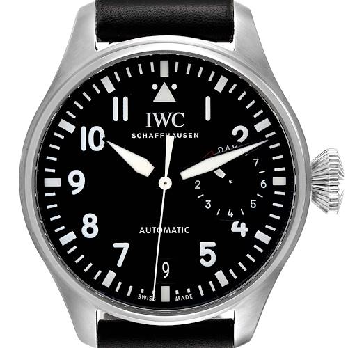 Photo of IWC Big Pilots 46mm Black Dial Automatic Steel Mens Watch IW500912 Box Card