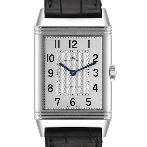 Photo of Jaeger LeCoultre Reverso Classic Steel Mens Watch 214.8.S5 Q3828420 Box Papers