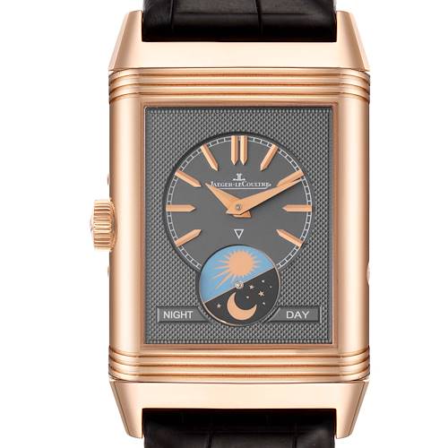 Photo of Jaeger LeCoultre Reverso Tribute Rose Gold Mens Watch 216.2.D3 Q3912420 Box Papers
